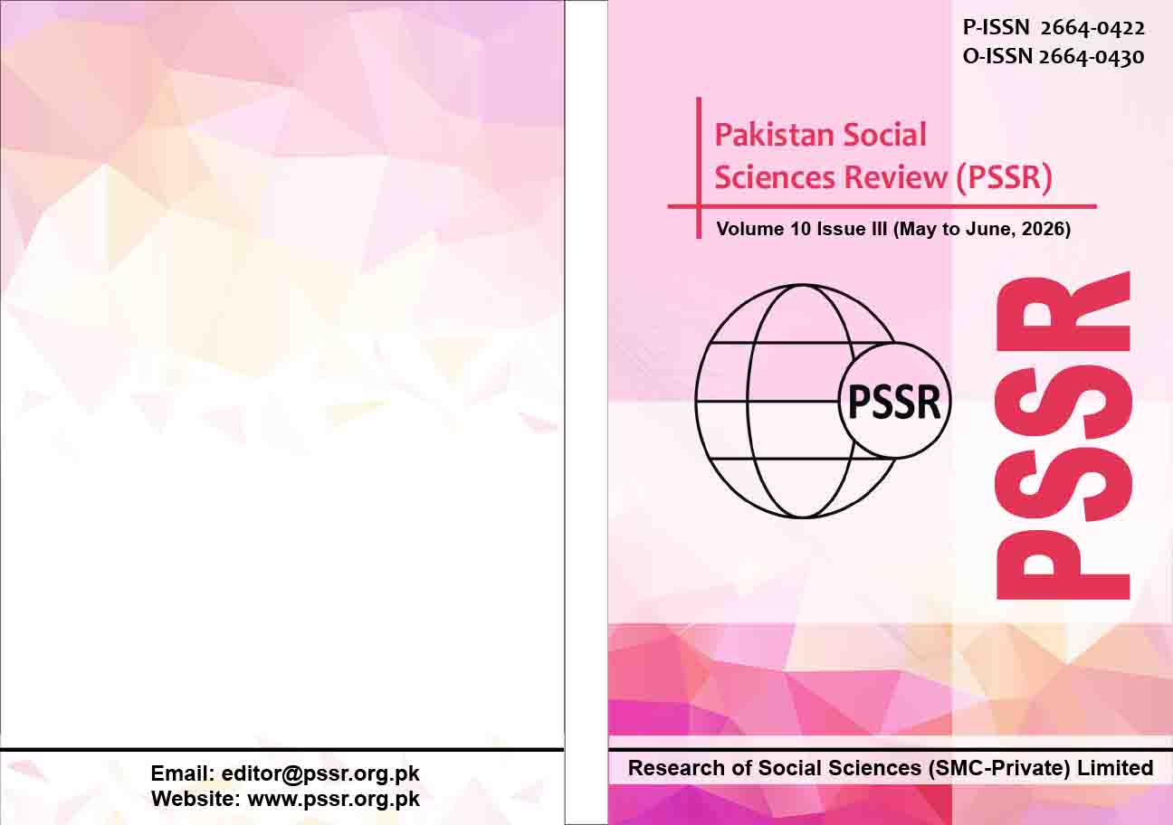 Pakistan Social Sciences Review cover